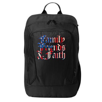 Family Friends & Faith Red White & Blue City Backpack