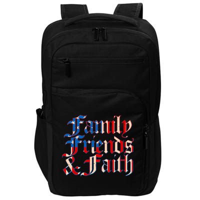 Family Friends & Faith Red White & Blue Impact Tech Backpack