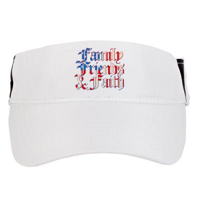 Family Friends & Faith Red White & Blue Adult Drive Performance Visor