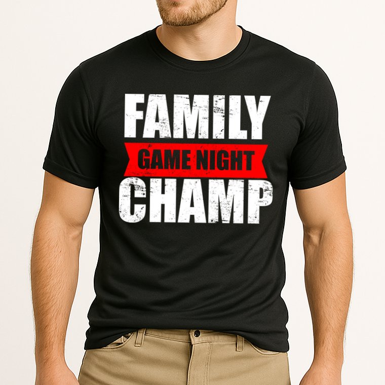 Family Game Night Champ Cooling Performance Crew T-Shirt