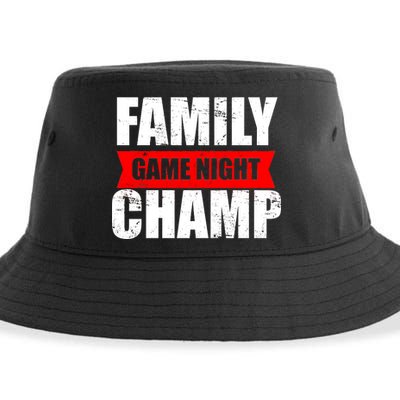 Family Game Night Champ Sustainable Bucket Hat