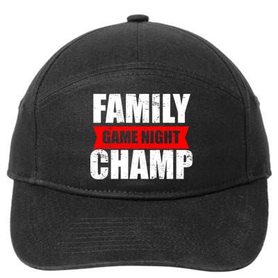 Family Game Night Champ 7-Panel Snapback Hat