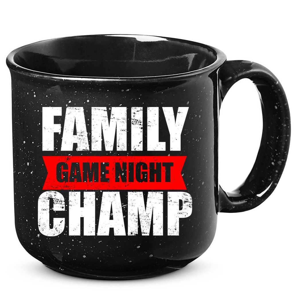Family Game Night Champ 15oz Campfire Ceramic Mug