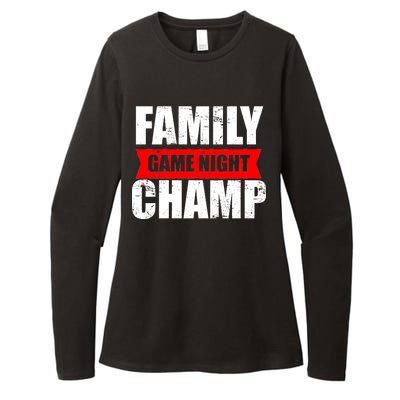 Family Game Night Champ Womens CVC Long Sleeve Shirt