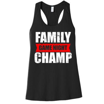 Family Game Night Champ Women's Racerback Tank