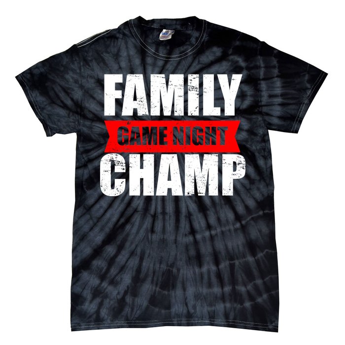 Family Game Night Champ Tie-Dye T-Shirt