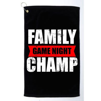 Family Game Night Champ Platinum Collection Golf Towel