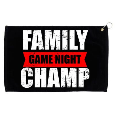 Family Game Night Champ Grommeted Golf Towel