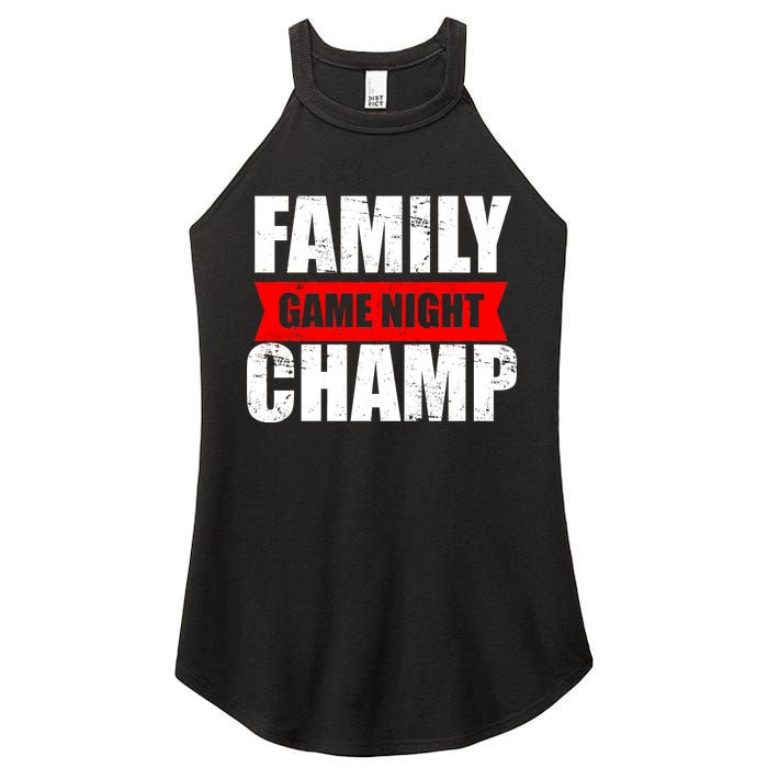 Family Game Night Champ Women's Perfect Tri Rocker Tank