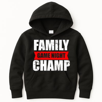 Family Game Night Champ Kids Hoodie