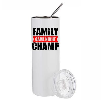 Family Game Night Champ Stainless Steel Tumbler