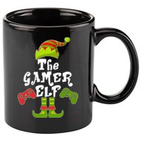 Family Matching Christmas The Gamer Elf 11oz C Handle Ceramic Mug