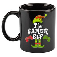 Family Matching Christmas The Gamer Elf 11oz C Handle Ceramic Mug