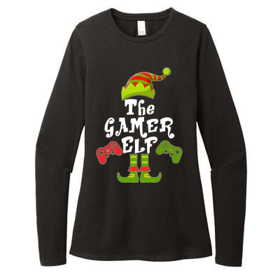 Family Matching Christmas The Gamer Elf Womens CVC Long Sleeve Shirt