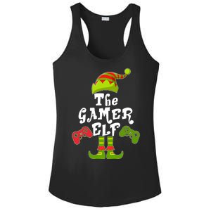 Family Matching Christmas The Gamer Elf Ladies PosiCharge Competitor Racerback Tank