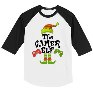 Family Matching Christmas The Gamer Elf Baseball Sleeve Shirt