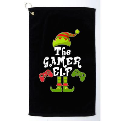 Family Matching Christmas The Gamer Elf Platinum Collection Golf Towel