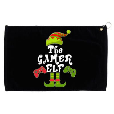 Family Matching Christmas The Gamer Elf Grommeted Golf Towel