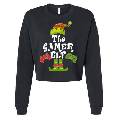 Family Matching Christmas The Gamer Elf Cropped Pullover Crew