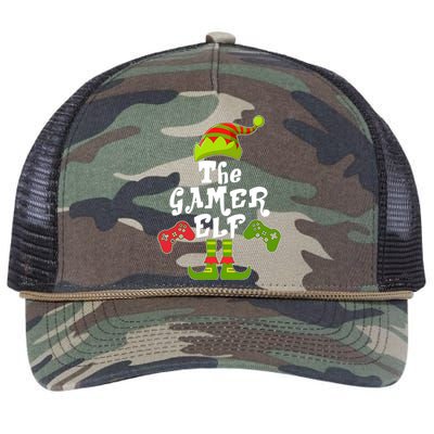 Family Matching Christmas The Gamer Elf Retro Rope Trucker Hat Cap