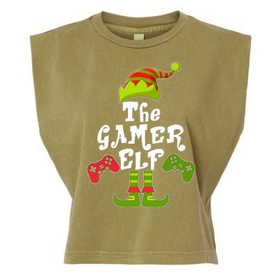 Family Matching Christmas The Gamer Elf Garment-Dyed Women's Muscle Tee