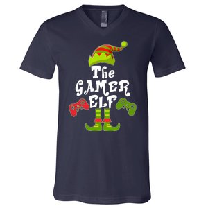 Family Matching Christmas The Gamer Elf V-Neck T-Shirt