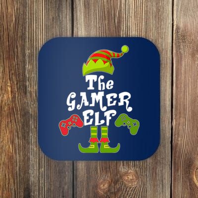 Family Matching Christmas The Gamer Elf Coaster