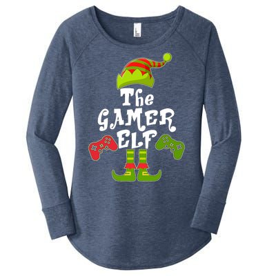 Family Matching Christmas The Gamer Elf Women's Perfect Tri Tunic Long Sleeve Shirt