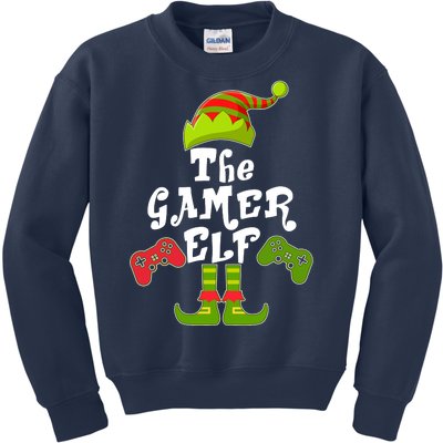 Family Matching Christmas The Gamer Elf Kids Sweatshirt