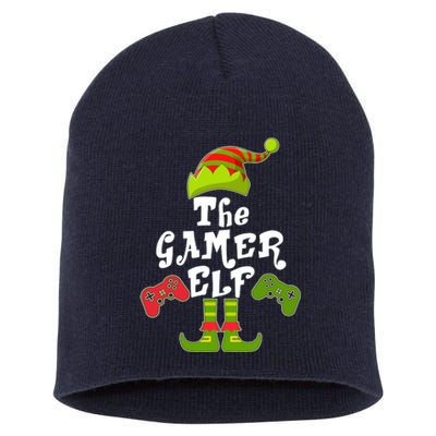 Family Matching Christmas The Gamer Elf Short Acrylic Beanie