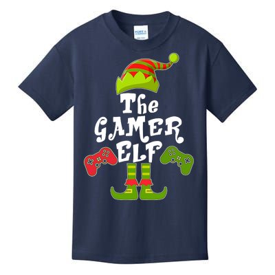 Family Matching Christmas The Gamer Elf Kids T-Shirt