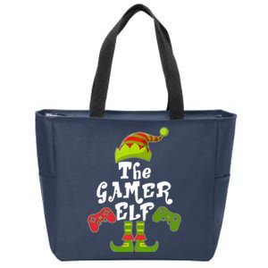 Family Matching Christmas The Gamer Elf Zip Tote Bag