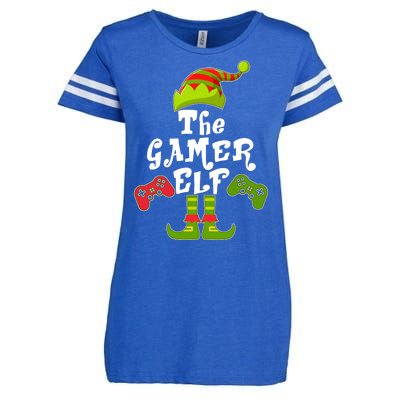 Family Matching Christmas The Gamer Elf Enza Ladies Jersey Football T-Shirt