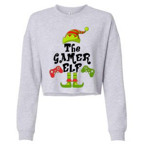 Family Matching Christmas The Gamer Elf Cropped Pullover Crew