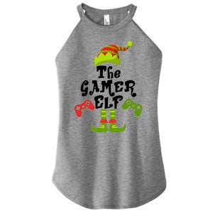 Family Matching Christmas The Gamer Elf Women's Perfect Tri Rocker Tank