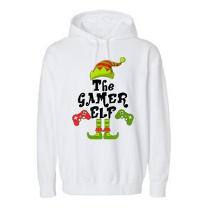 Family Matching Christmas The Gamer Elf Garment-Dyed Fleece Hoodie