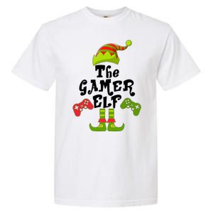 Family Matching Christmas The Gamer Elf Garment-Dyed Heavyweight T-Shirt