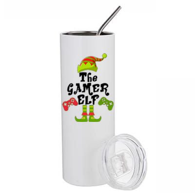 Family Matching Christmas The Gamer Elf Stainless Steel Tumbler