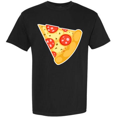Family Matching Missing Pizza Slice Child Baby Garment-Dyed Heavyweight T-Shirt