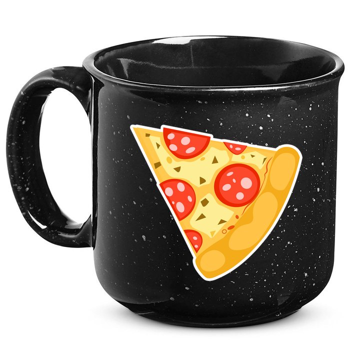 Family Matching Missing Pizza Slice Child Baby 15oz Campfire Ceramic Mug