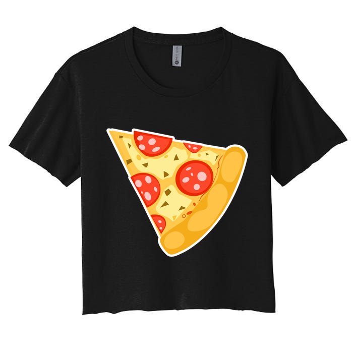 Family Matching Missing Pizza Slice Child Baby Women's Crop Top Tee
