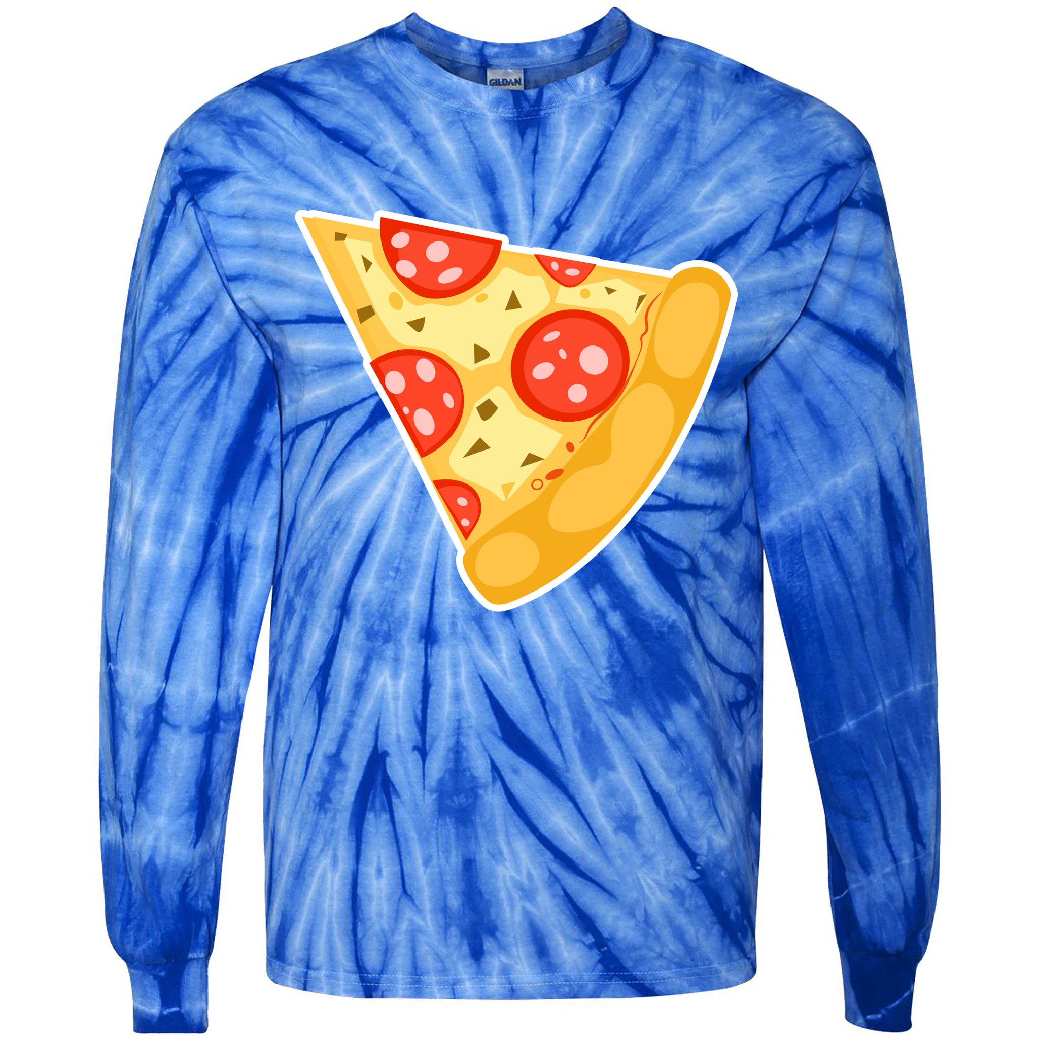 Family Matching Missing Pizza Slice Child Baby Tie-Dye Long Sleeve Shirt