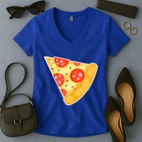 Family Matching Missing Pizza Slice Child Baby Women's V-Neck T-Shirt