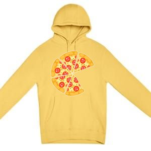 Family Matching Pizza With Missing Slice Parents Premium Pullover Hoodie