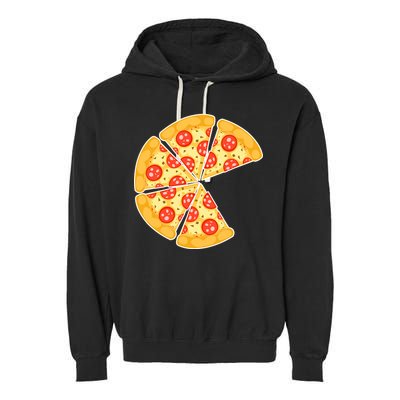 Family Matching Pizza With Missing Slice Parents Garment-Dyed Fleece Hoodie