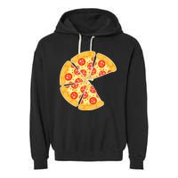 Family Matching Pizza With Missing Slice Parents Garment-Dyed Fleece Hoodie