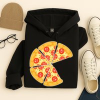 Family Matching Pizza With Missing Slice Parents Hoodie