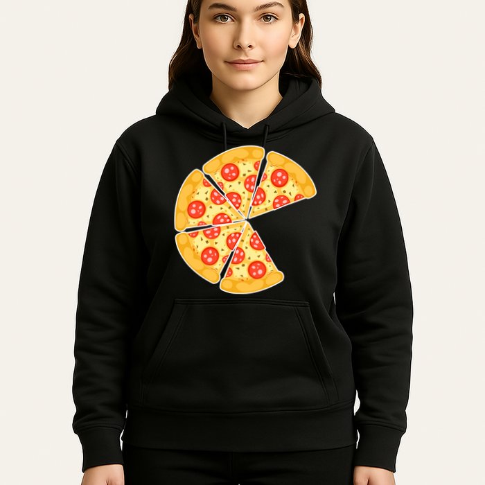 Family Matching Pizza With Missing Slice Parents Hoodie