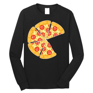 Family Matching Pizza With Missing Slice Parents Long Sleeve Shirt