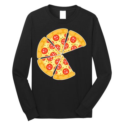Family Matching Pizza With Missing Slice Parents Long Sleeve Shirt
